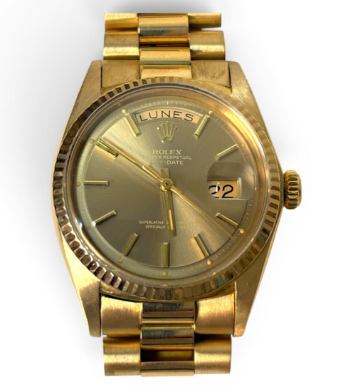 Rolex Day-Date 36MM Champagne Dial Yellow Gold President Bracelet (1803)