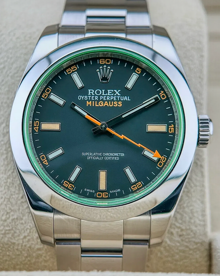 No Reserve - 2010 Rolex Milgauss 40MM Black Dial Oyster Bracelet (116400GV)