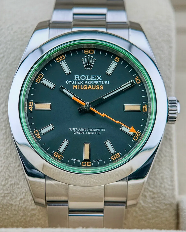No Reserve - 2010 Rolex Milgauss 40MM Black Dial Oyster Bracelet (116400GV)