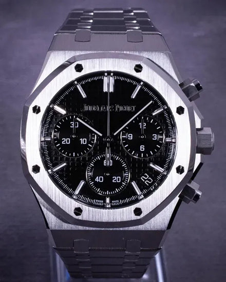 2023 Audemars Piguet Royal Oak Chronograph 41MM Black Dial Steel Bracelet (26240ST)