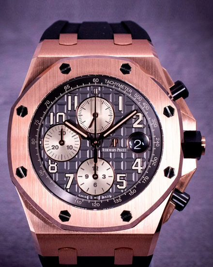 Audemars Piguet Royal Oak Offshore Chronograph "Half Brick" 42MM Grey Dial Rubber Strap (26470OR.OO.A125CR.01)