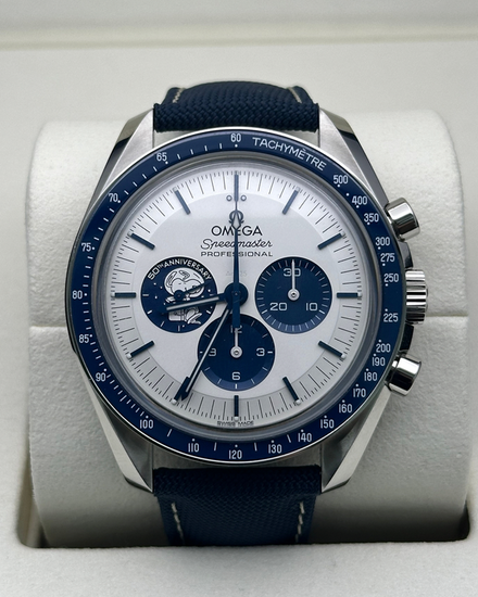 2026 Omega Speedmaster Anniversary Series "Silver Snoopy Award" 42MM Silver Dial Textile Strap (310.32.42.50.02.001)
