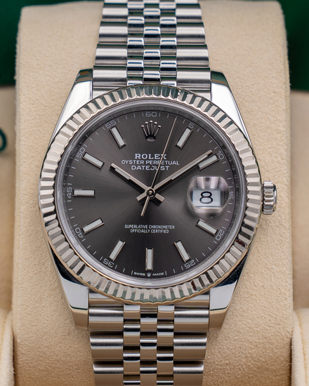 2019 Rolex Datejust 41MM Rhodium Dial Jubilee Bracelet (126334)