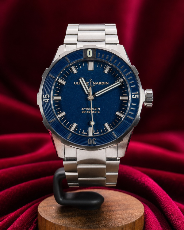 2020 Ulysse Nardin Diver 42MM Blue Dial Steel Bracelet (8163-175/93)