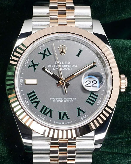 2026 Rolex Datejust "Wimbledon" 41MM Slate Dial Two-Tone Jubilee Bracelet (126331)
