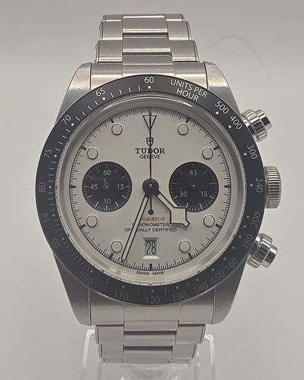 No Reserve - 2024 Tudor Black Bay Chrono "Panda" 41MM White Dial Steel Bracelet (79360N)