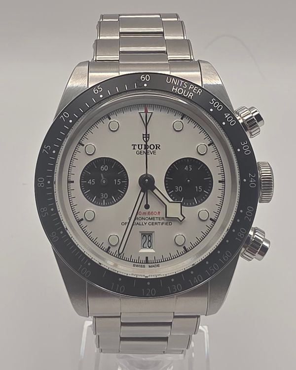 No Reserve - 2024 Tudor Black Bay Chrono "Panda" 41MM White Dial Steel Bracelet (79360N)