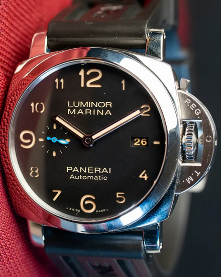 2019 Panerai Luminor Marina 1950 3 Days 44MM Black Dial Rubber Strap (PAM01359)