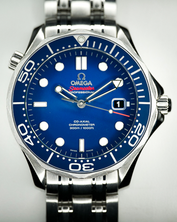 No Reserve - 2019 Omega Seamaster Diver 300M 41MM Blue Dial Steel Bracelet (212.30.41.20.03.001)