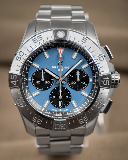 No Reserve - 2026 Breitling Avenger B01 44MM Blue Dial Steel Bracelet (AB0147)