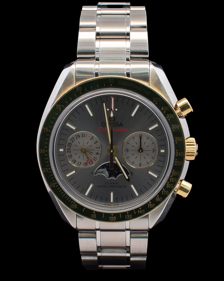 2023 Omega Speedmaster Moonphase 44.25MM Grey Dial Steel Bracelet (304.23.44.52.06.001)