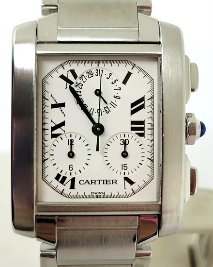 2026 Cartier Tank Française Chronoflex 28MM Quartz White Dial Steel Bracelet (2303)
