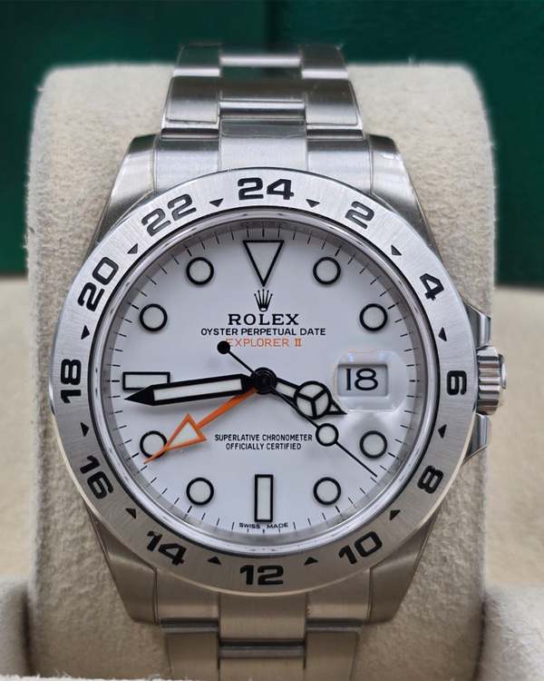 2019 Rolex Explorer II "Polar" 42MM White Dial Oyster Bracelet (216570)