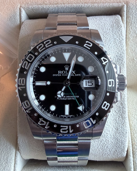 2017 Rolex GMT-Master II 40MM Black Dial Oyster Bracelet (116710LN)