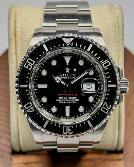 No Reserve - 2020 Rolex Sea-Dweller "Red Letters" 43MM Black Dial Oyster Bracelet (126600)