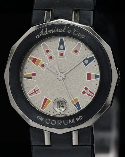 Corum Admiral's Cup Legend 26.5MM Quartz Silver Dial Steel Bracelet (39.610.30.V50.B)