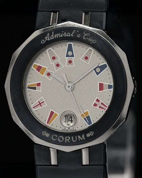 Corum Admiral's Cup Legend 26.5MM Quartz Silver Dial Steel Bracelet (39.610.30.V50.B)