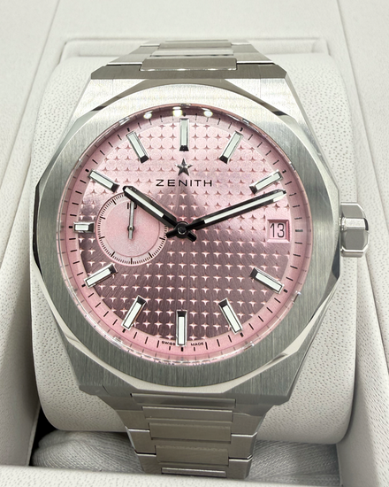 2025 Zenith Defy Skyline L. E. 41MM Pink Dial Steel Bracelet (03.9301.3620/18.I001)