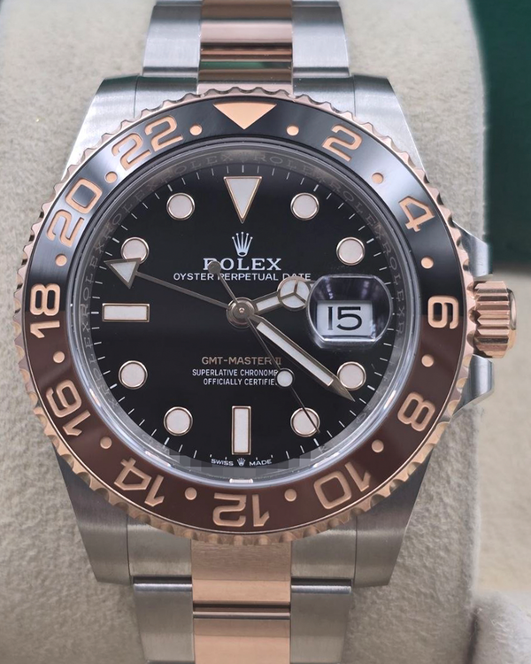 2019 Rolex GMT-Master II "Rootbeer" 40MM Black Dial Two-Tone Oyster Bracelet (126711CHNR)