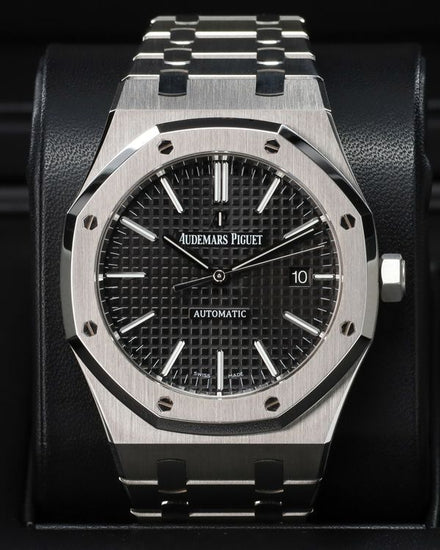 2018 Audemars Piguet Royal Oak 41MM Black Dial Steel Bracelet (15400ST.OO.1220ST.01)