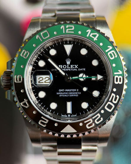 2024 Rolex GMT-Master II “Sprite” 40MM Black Dial Oyster Bracelet (126720VTNR)