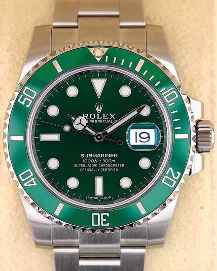 2016 Rolex Submariner Date "Hulk" 40MM Black Dial Oyster Bracelet (116610LV)