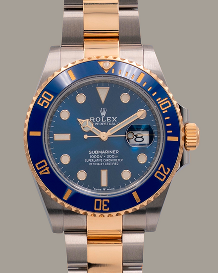 2022 Rolex Submariner Date "Bluesy" 41MM Blue DIal Two-Tone Oyster Bracelet (126613LB)