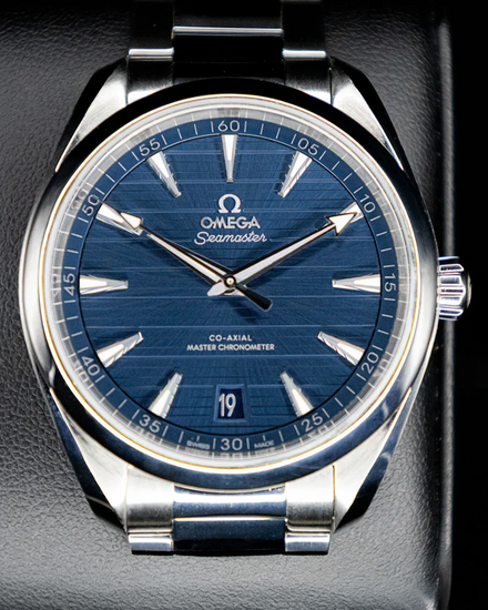 No Reserve - 2022 Omega Seamaster Aqua Terra L.E. "Beijing" 41MM Blue Dial Steel Bracelet (220.10.41.21.03.003)