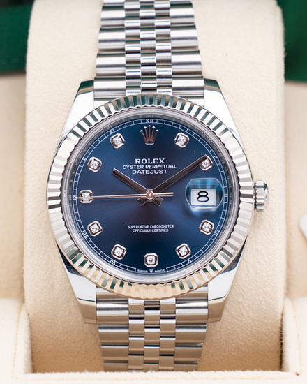 2022 Rolex Datejust 41MM Blue Dial Jubilee Bracelet (126334)