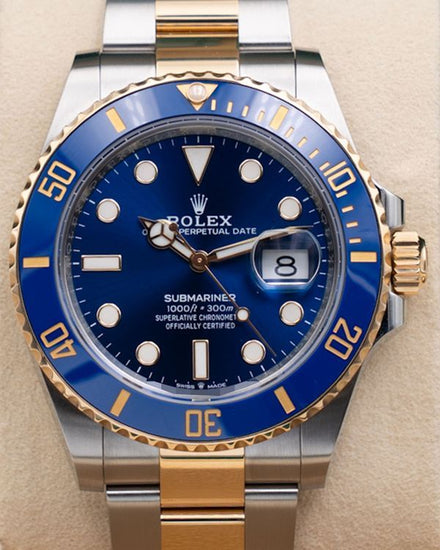 2024 Rolex Submariner Date "Bluesy" 41MM Blue DIal Two-Tone Oyster Bracelet (126613LB)
