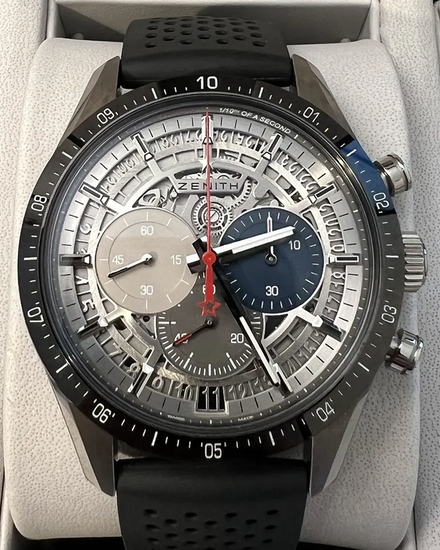 2022 Zenith Chronomaster El Primero L. E. 42MM Skeleton Dial Rubber Strap (95.3001.3600/69.C817)