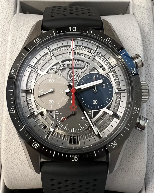 2022 Zenith Chronomaster El Primero L. E. 42MM Skeleton Dial Rubber Strap (95.3001.3600/69.C817)