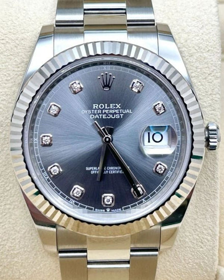 2024 Rolex Datejust 41MM Rhodium Dial Oyster Bracelet (126334)