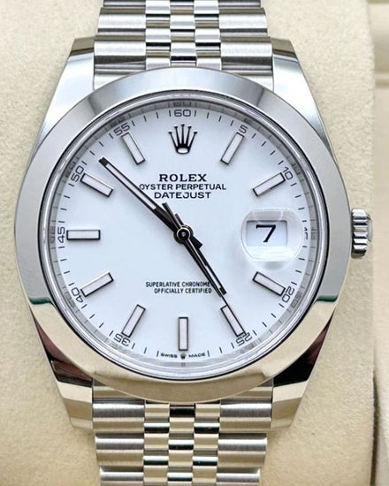 2026 Rolex Datejust 41MM White Dial Jubilee Bracelet (126300)