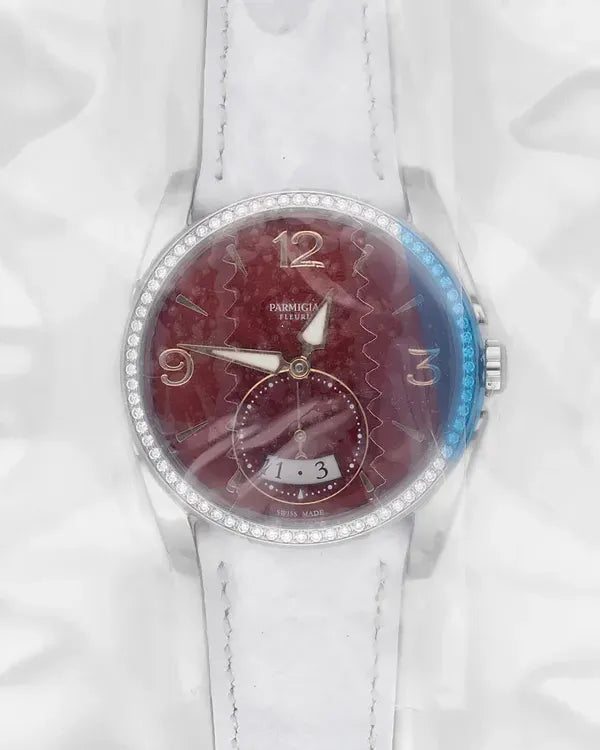 2026 Parmigiani Fleurier Tonda Metropolitaine 33.1MM Red Dial Leather Strap (PFC273-0060900-HE2421)