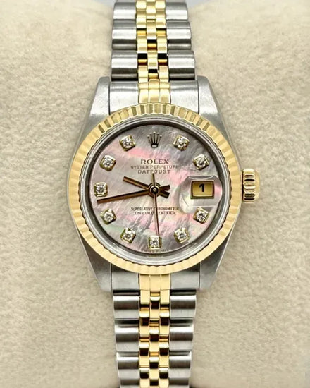 2002 Rolex Lady-Datejust 26MM Mother of Pearl Dial Two-Tone Jubilee Bracelet (179173)