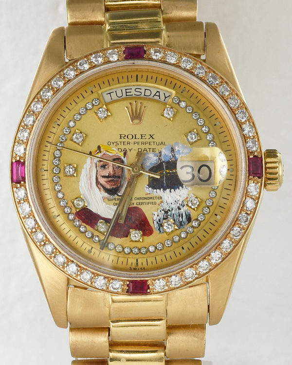 Rolex Day-Date 36MM Aftermarket Champagne Dial Yellow Gold President Bracelet (1807)