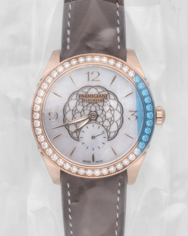 2026 Parmigiani Fleurier Metropolitaine 36MM Mother of Pearl Dial Leather Strap (PFC801-1510020-HC6181)