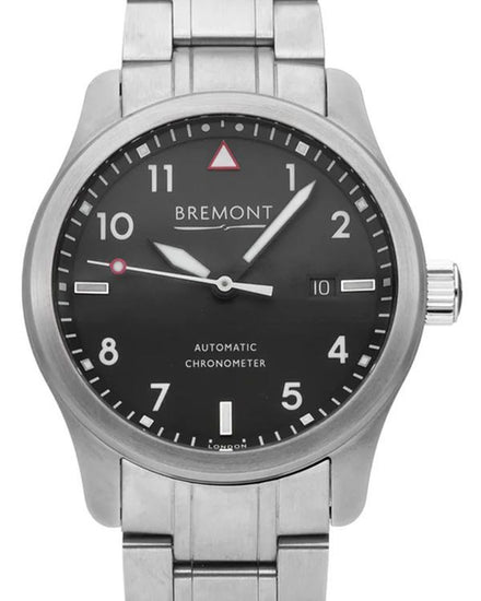 Bremont Solo 43MM Black Dial Steel Bracelet (SOLO43-WH-B)