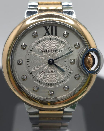 2018 Cartier Ballon Bleu 33MM Silver Dial Two-Tone Bracelet (W3BB0006)