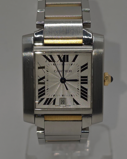 2015 Cartier Tank Française 32MM Silver Dial Two-Tone Bracelet (W51005Q4)