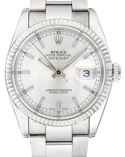 Rolex Datejust 36MM White Dial Oyster Bracelet (126233)