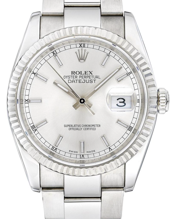 Rolex Datejust 36MM White Dial Oyster Bracelet (126233)