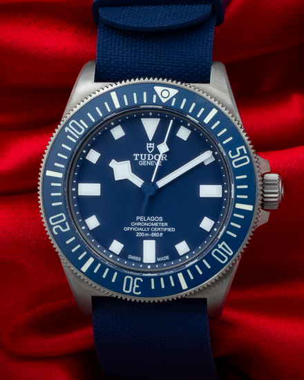 No Reserve - 2023 Tudor Pelagos FXD 42MM Blue Dial Textile Strap (25707B)