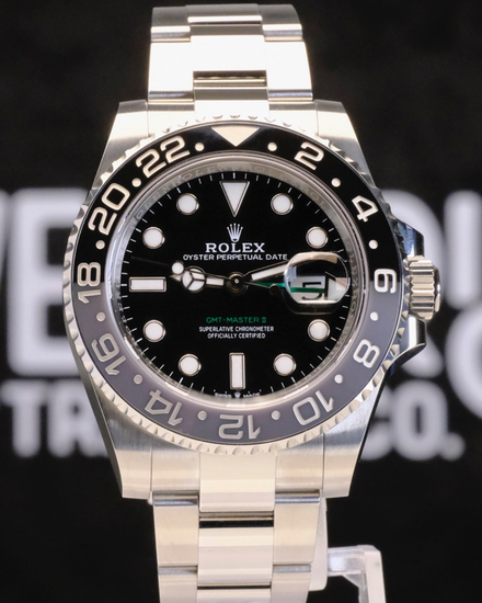 No Reserve - 2026 Rolex GMT-Master II "Bruce Wayne" 40MM Black Dial Oyster Bracelet (126710GRNR)