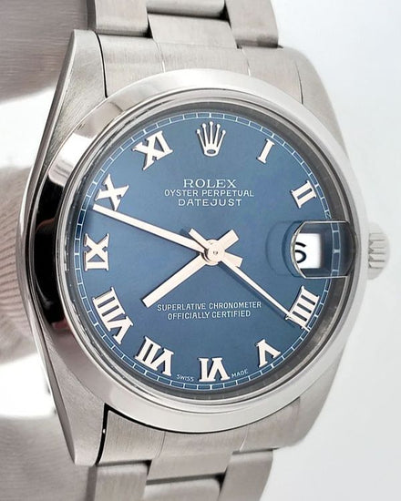 1999 Rolex Datejust 31MM Blue Dial Oyster Bracelet (68240)
