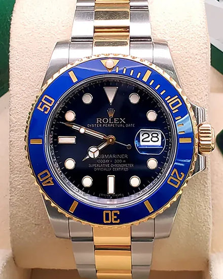 2015 Rolex Submariner Date "Bluesy" 40MM Blue Dial Two-Tone Oyster Bracelet (116613LB)