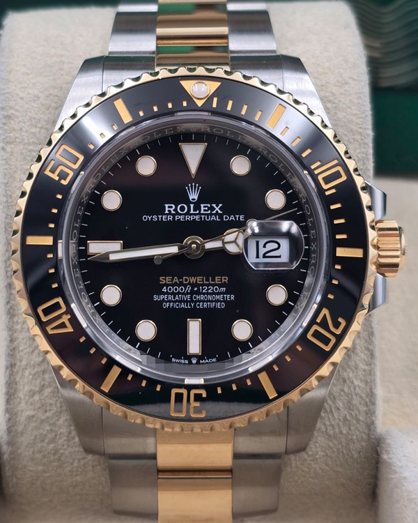 2023 Rolex Sea-Dweller 43MM Black Dial Two-Tone Oyster Bracelet (126603)