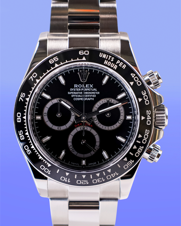 2024 Rolex Cosmograph Daytona 40MM Black Dial Oyster Bracelet (126500LN)