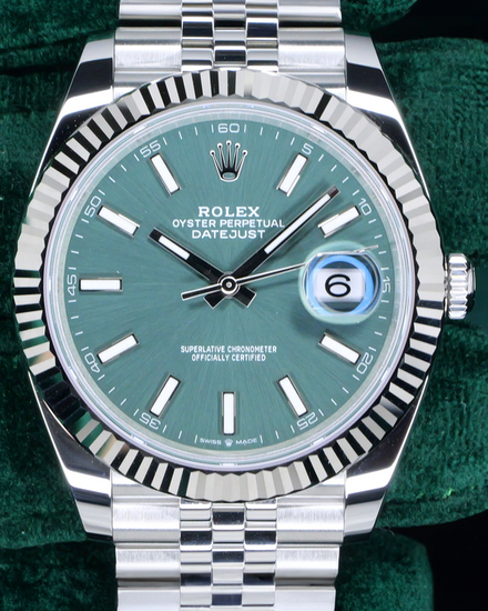 2026 Rolex Datejust 41MM Green Dial Jubilee Bracelet (126334)